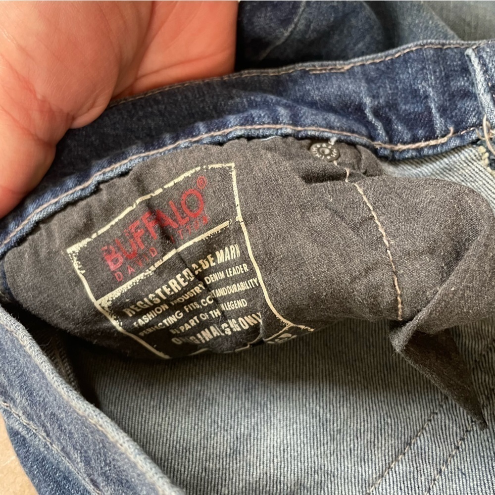 Buffalo David Bitton Vintage Blue Denim Y2K Bootcut Jeans Size 30 - Picture 5 of 6